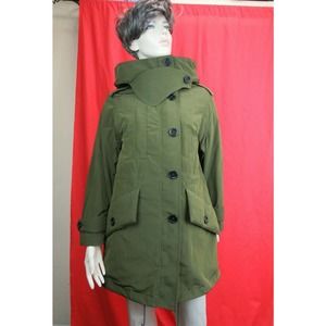 NWT BURBERRY RAMSFORD 3-in-1 DARK GREEN WARMER HOODED COAT JACKET US 14 EUR 48